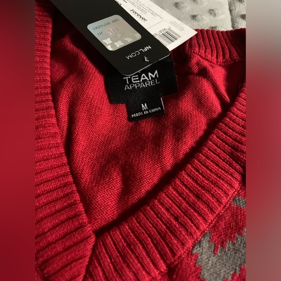 FOCO NFL Womens NFL Team Logo Ugly Holiday V-Neck Sweater - Picture 10 of 10